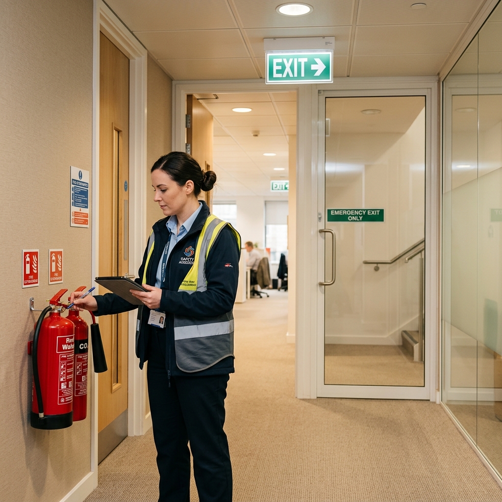 Fire risk assessment inspection and safety compliance survey
