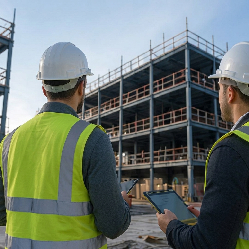 Chartered building surveyor conducting a thorough property site inspection in Greater Manchester & Yorkshire